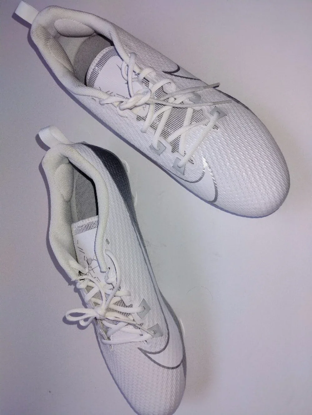 Brand New Nike Vapor Edge Football Cleats White/Silver DA5455-102 Men's US 16 D